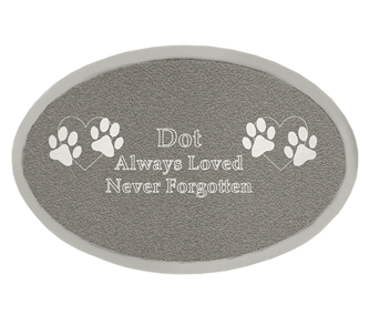 Silver engraved plaque