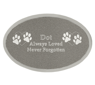 Silver engraved plaque